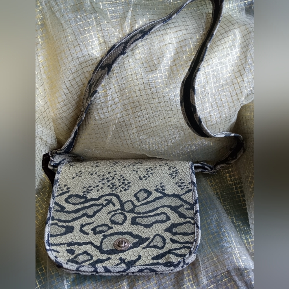 Snake Skin Print ELIM New York Shoulder Bag